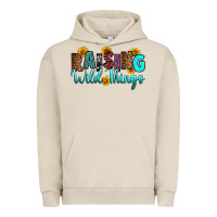 Pigment French Oak raising wild things Urban Hoodie - RanaPortraitStore