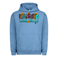 Pigment Pebble Blue raising wild things Urban Hoodie - RanaPortraitStore