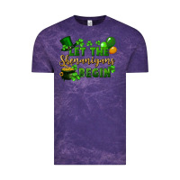 Cloud Purple Let the shenanigans begin St. Patricks Day Vintage Tee - FaDigitalArtStudio