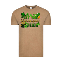 Vintage Coffee Let the shenanigans begin St. Patricks Day Vintage Tee - FaDigitalArtStudio