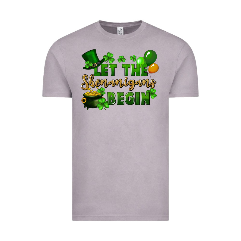 Let The Shenanigans Begin St. Patricks Day Vintage Tee by FaDigitalArtStudio | Teevron