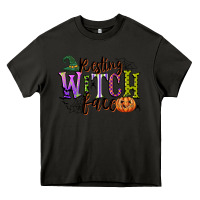 Asphalt resting witch face Heavy Core Tee - CowGirlArtShop