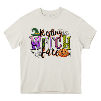 Cream resting witch face Heavy Core Tee - CowGirlArtShop