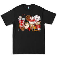 Black Baseball coffee cups Premium Tee - HowdyJamesFarm