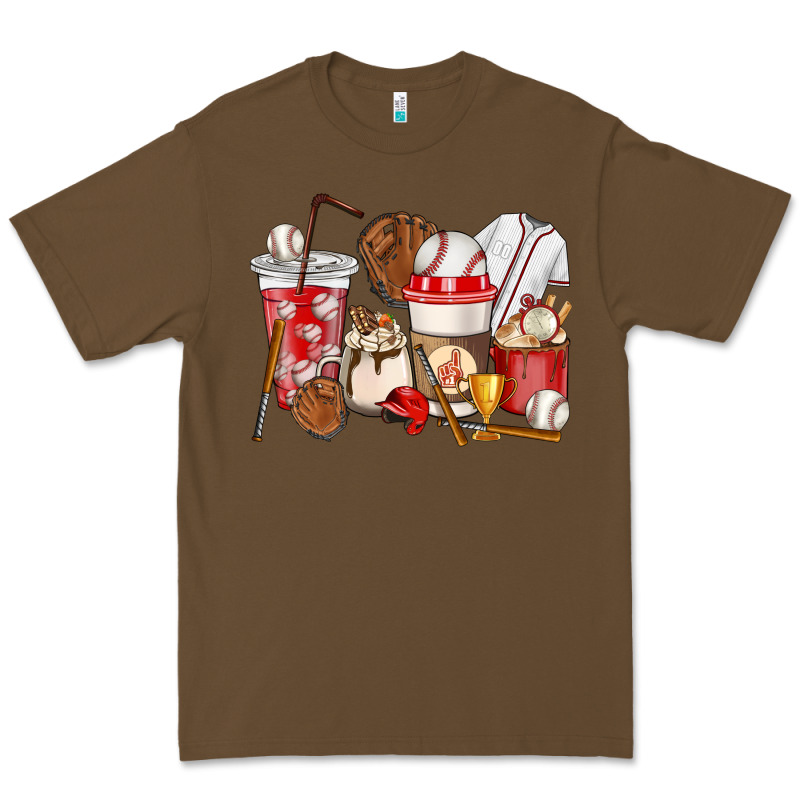 Baseball Coffee Cups Premium Tee by HowdyJamesFarm | Teevron