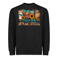 Black moody before coffee Heavyweight Sweatshirt - JahusDesignShop