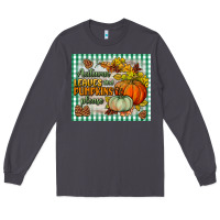 Smoke autumn leaves and pumpkins please mouse pad Long Sleeve Tee - BundleAndBundleShop