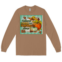 Toasted Coconut autumn leaves and pumpkins please mouse pad Long Sleeve Tee - BundleAndBundleShop