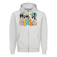 Dove Grey mom of girls Zipper Hoodie - JahusDesignShop