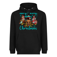 Black merry christmas Heavyweight Hoodie - JahusDesignShop