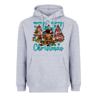 Heather Grey merry christmas Heavyweight Hoodie - JahusDesignShop