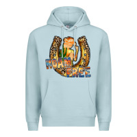 Blue Mist cowgirl horseshoe Premium Hoodie - RacoonDesign