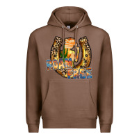Chestnut cowgirl horseshoe Premium Hoodie - RacoonDesign