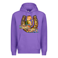 Purple cowgirl horseshoe Premium Hoodie - RacoonDesign