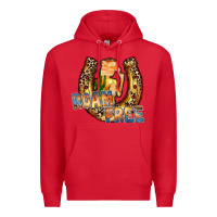 Red cowgirl horseshoe Premium Hoodie - RacoonDesign