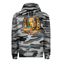 Slate Camo cowgirl horseshoe Premium Hoodie - RacoonDesign