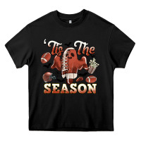 Black tis the season football halloween Heavy Core Tee - CowGirlArtShop