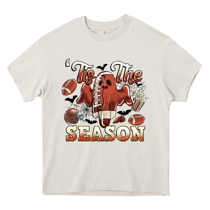 Tis The Season Football Halloween Heavy Core Tee by CowGirlArtShop | Teevron