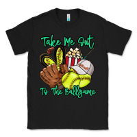 Black Take me out to the ballgame Classic Tee - HowdyJamesFarm