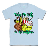Dusty Blue Take me out to the ballgame Classic Tee - HowdyJamesFarm