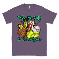Lavender Take me out to the ballgame Classic Tee - HowdyJamesFarm