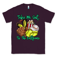 Plum Take me out to the ballgame Classic Tee - HowdyJamesFarm