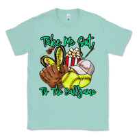 Seafoam Take me out to the ballgame Classic Tee - HowdyJamesFarm