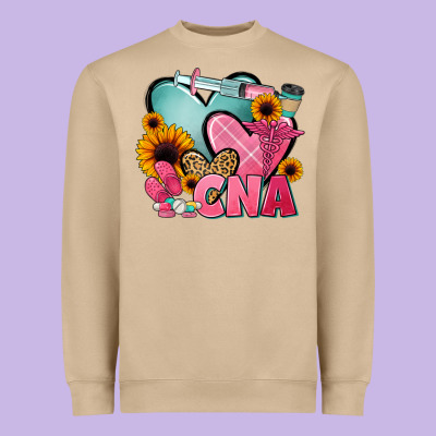 Cna Nurse Heavyweight Sweatshirt Designed By Jahusdesignshop