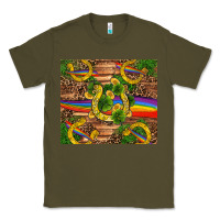 Army Green st patricks day horseshoe shamrock rainbow gold Classic Tee - RanaPortraitStore