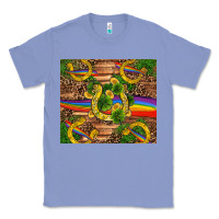 Colony Blue st patricks day horseshoe shamrock rainbow gold Classic Tee - RanaPortraitStore