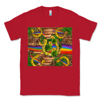 Red st patricks day horseshoe shamrock rainbow gold Classic Tee - RanaPortraitStore