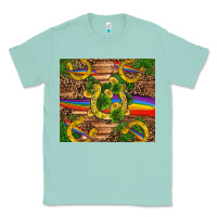 Seafoam st patricks day horseshoe shamrock rainbow gold Classic Tee - RanaPortraitStore