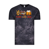 Cloud Black peace love beer bbs Vintage Tee - BundleAndBundleShop