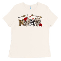 Bone Xoxo Valentine skulls Valentine's Day Ladies Tee - FaDigitalArtStudio