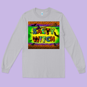 Salty Witch Tumbler Long Sleeve Tee Designed By Bundleandbundleshop