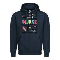 Navy nurse word Zipper Hoodie - JahusDesignShop