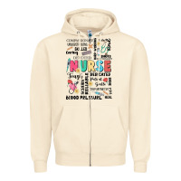 Sandshell nurse word Zipper Hoodie - JahusDesignShop
