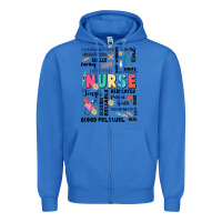 True Royal nurse word Zipper Hoodie - JahusDesignShop