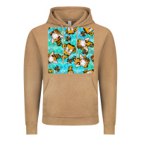 Vintage Camel honey bee gnomes seamless pattern Vintage Hoodie - BundleAndBundleShop