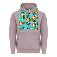 Vintage Zinc honey bee gnomes seamless pattern Vintage Hoodie - BundleAndBundleShop