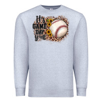 Heather Grey it's game day y'all baseball Premium Sweatshirt - JahusDesignShop