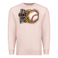 Pale Pink it's game day y'all baseball Premium Sweatshirt - JahusDesignShop