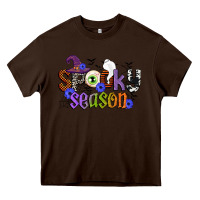 Chocolate Brown spooky season Heavy Core Tee - CowGirlArtShop