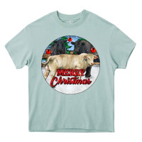 Arona Merry Christmas Charolais Bull Heavy Core Tee - RanaPortraitStore