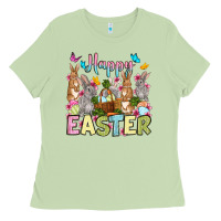 Matcha Happy Easter bunnys Ladies Tee - OliviaCreatesArt