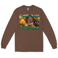 Chestnut pumpkin kisses harvest wishes Long Sleeve Tee - BundleAndBundleShop