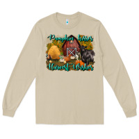 Pumpkin Kisses Harvest Wishes Long Sleeve Tee | Teevron
