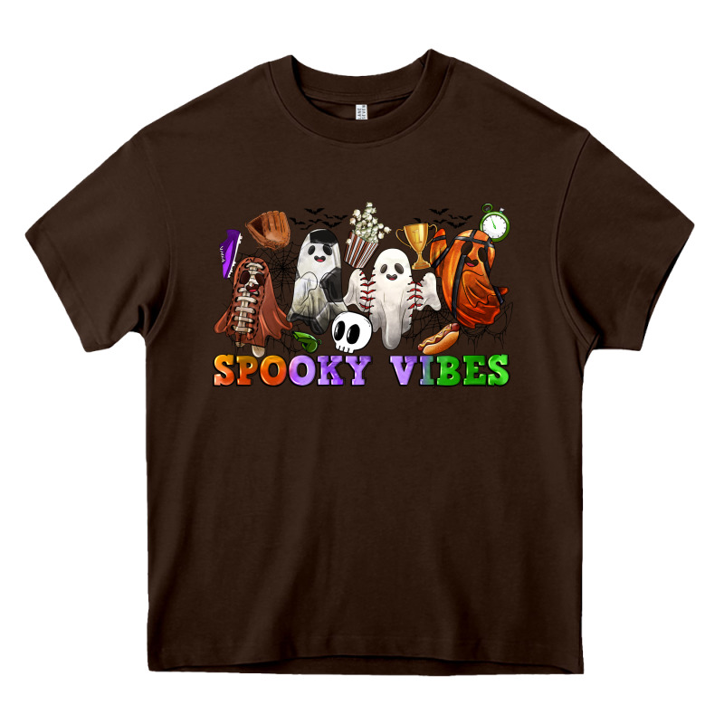 Spooky Vibes Sports Ghosts Heavy Core Tee by CowGirlArtShop | Teevron