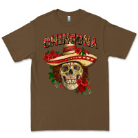 Cacao Chingona with roses Mexico Premium Tee - HowdyJamesFarm