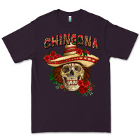 Plum Chingona with roses Mexico Premium Tee - HowdyJamesFarm